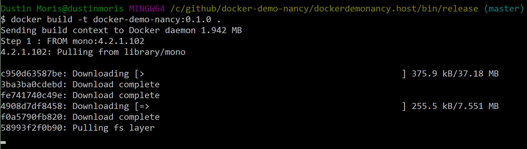 docker-build-command, Image by Dustin Moris Gorski