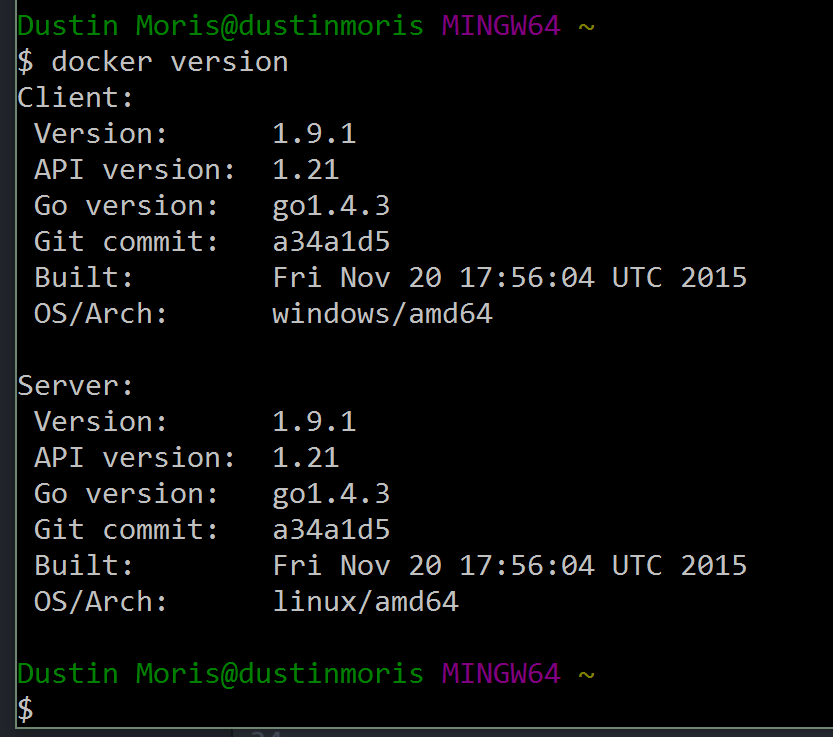 docker-version, Image by Dustin Moris Gorski