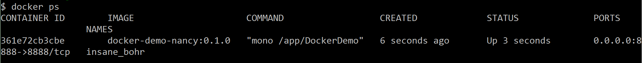 docker-ps, Image by Dustin Moris Gorski