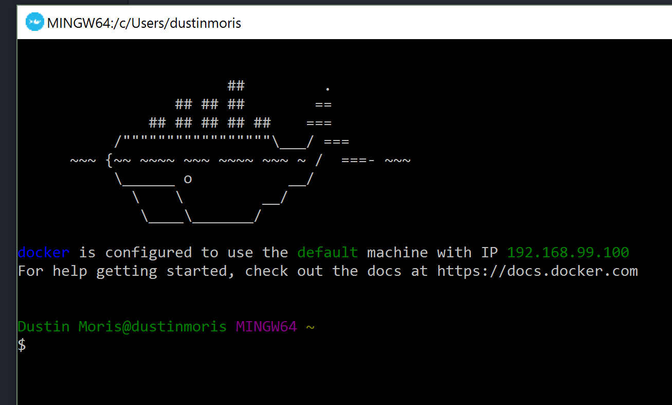 docker-quickstart-terminal, Image by Dustin Moris Gorski