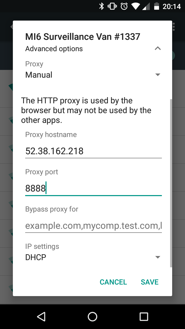 android-proxy-settings, Image by Dustin Moris Gorski