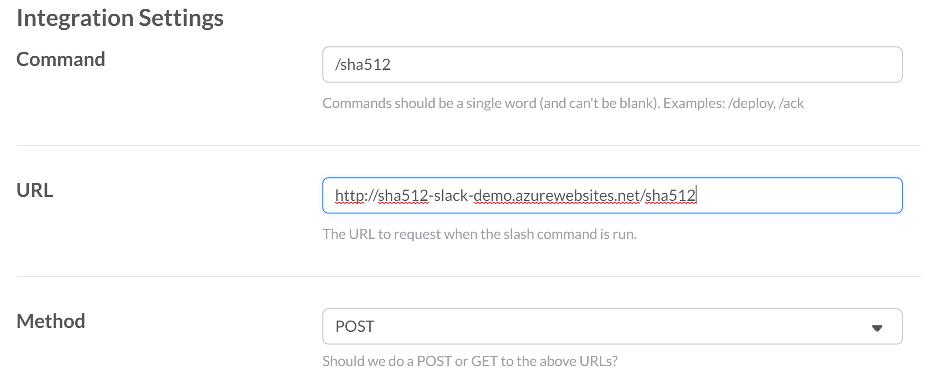 slack-slash-commands-integration-settings, Image by Dustin Moris Gorski