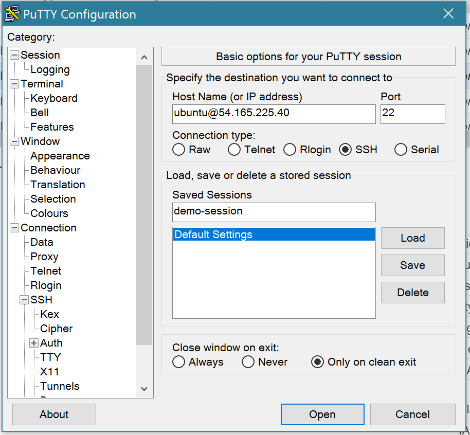 putty-save-session, Image by Dustin Moris Gorski